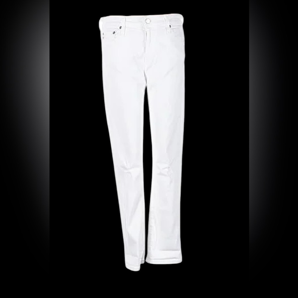 NWT AG EX BOYFRIEND SLIM slouch WHITE JEANS - Picture 14 of 15